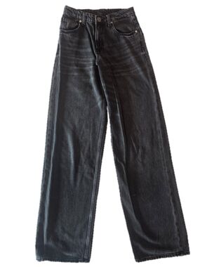 Zarra Z3D Juniors Wide Leg Jeans in Black Size XS